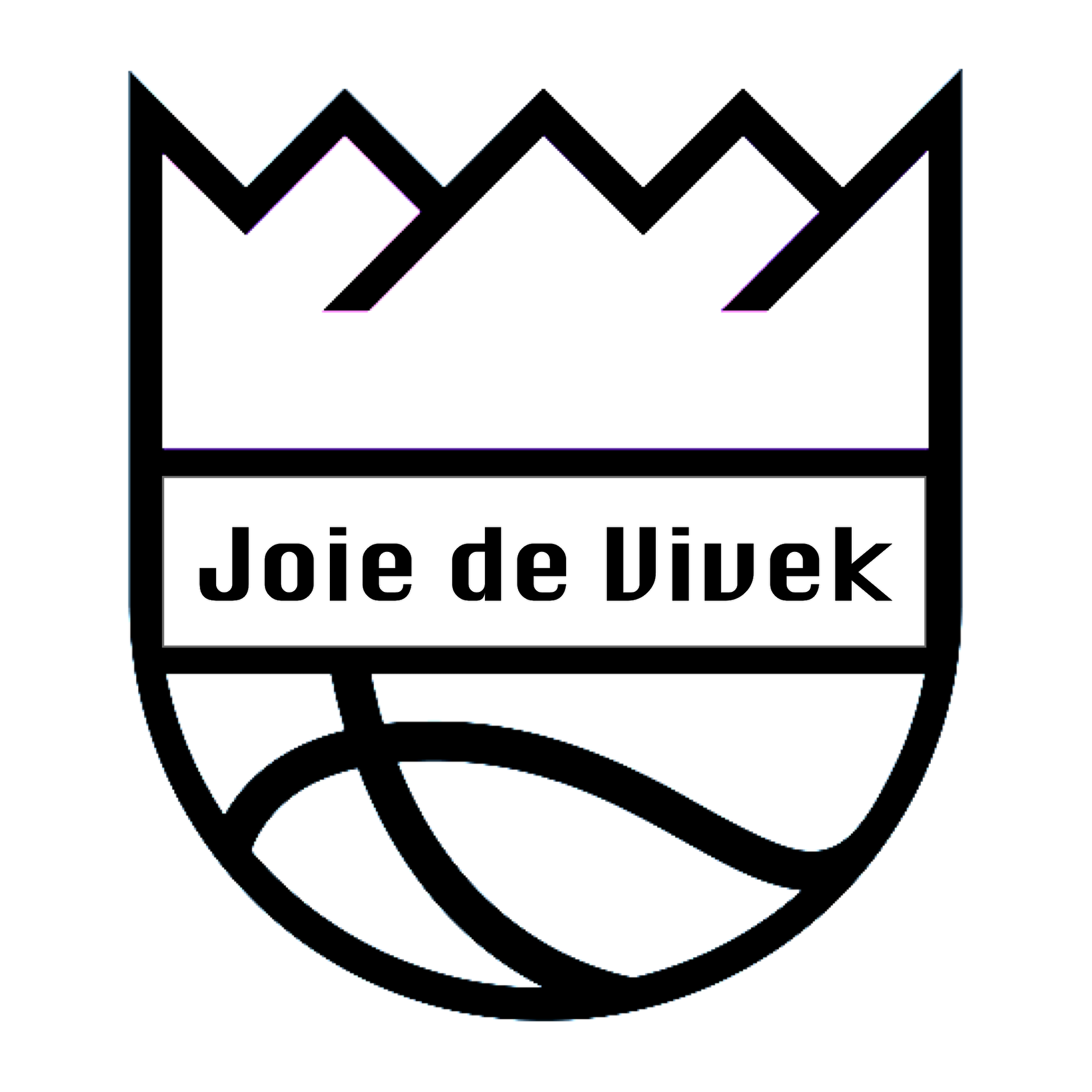 white Joie de Vivek logo